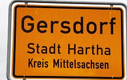 Ortschild Gersdorf